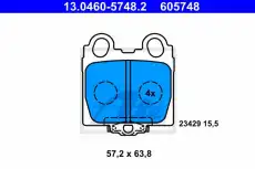 Тормозные колодки дисковые ATE 13.0460-5748.2
