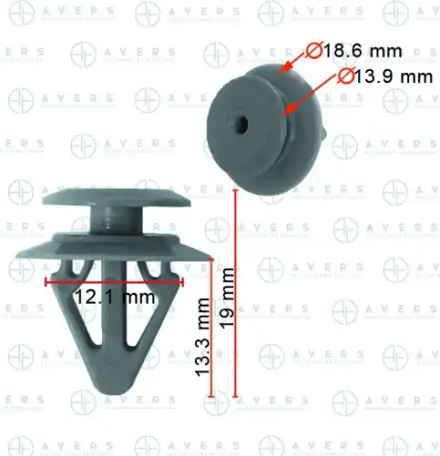 Клипса TD1251SJ3A AVERS