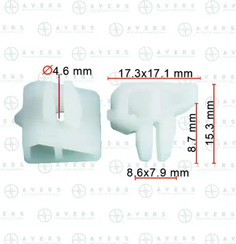 94079AA000 Клипса AVERS