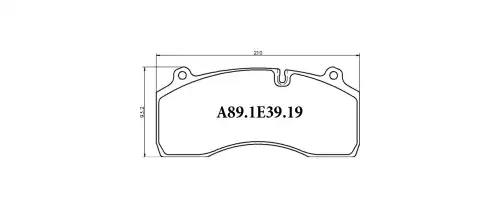 Тормозные колодки дисковые ATF A891E3919