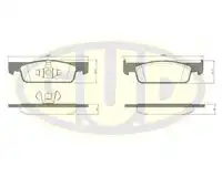 Тормозные колодки дисковые GUD GBP880127