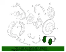 Тормозные колодки дисковые PORSCHE 99635293902