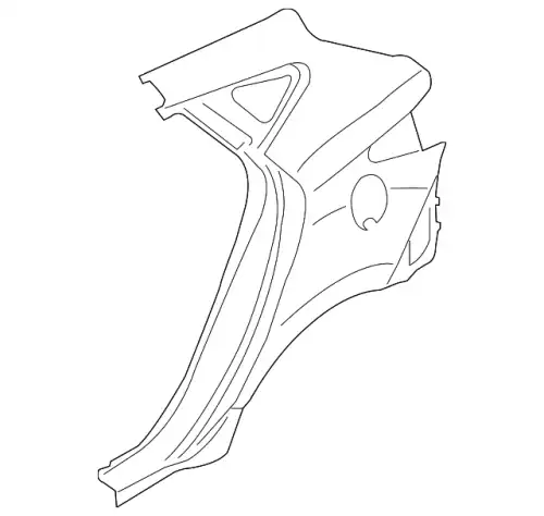 Panel assy - quarter outer, rh 715042SC50 HYUNDAI