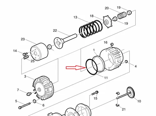 Кольцо уплотнительное автомобильное VOLVO 1677118