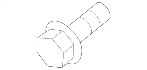 БОЛТ ФЛАНЦЕВЫЙ М6Х12, 965175 VOLVO