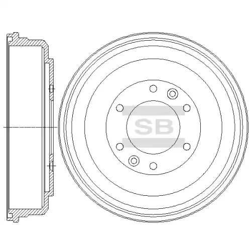 Тормозной барабан SANGSIN SD1100