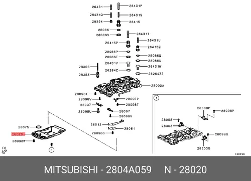 Фильтр АКПП MITSUBISHI 2804A059