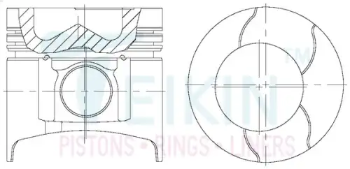 PISTON ASSY 64601ASTD TEIKIN