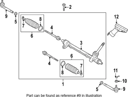 Рулевой наконечник MAZDA DFR532280