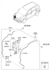 RESERVOIR ASSY, WINDSHIELD 98620D9700 MOBIS