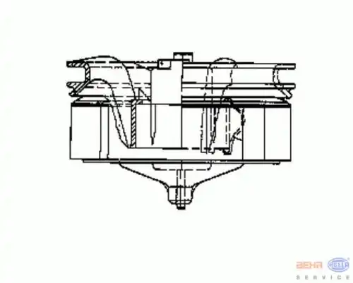 Вентилятор отопителя HELLA 8EW 009 158-021