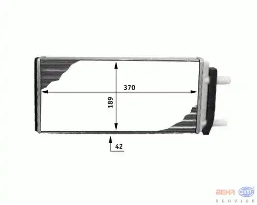Радиатор печки HELLA 8FH 351 312-481