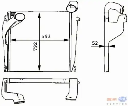 Интеркулер HELLA 8ML 376 724-011