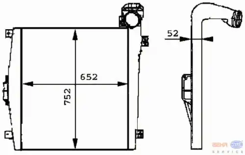 Интеркулер HELLA 8ML 376 724-051