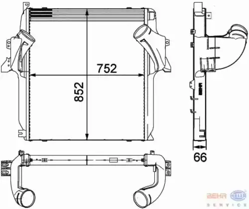 Интеркулер HELLA 8ML 376 724-061