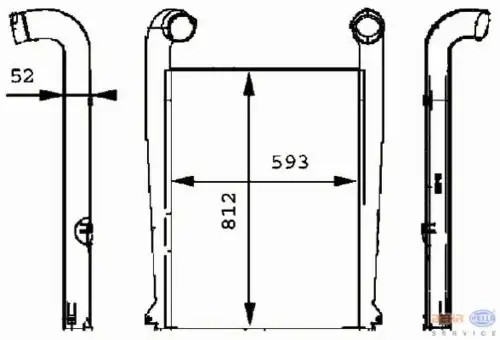 Интеркулер HELLA 8ML 376 724-081