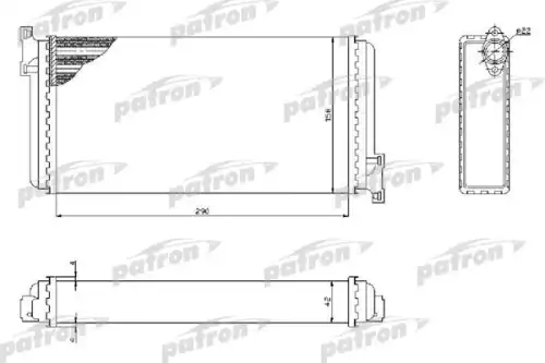 Радиатор печки PATRON PRS2039