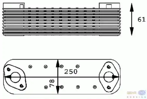 Масляный радиатор HELLA 8MO 376 725-041