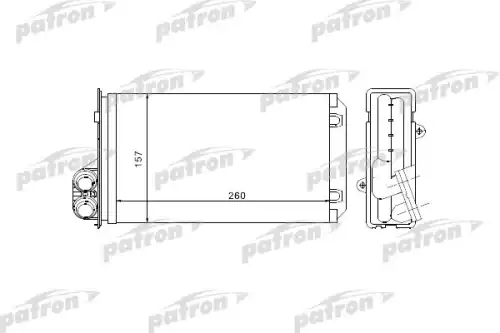 Радиатор печки PATRON PRS2069