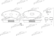 Тормозные колодки дисковые PATRON PBP1424