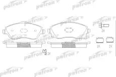 Тормозные колодки дисковые PATRON PBP1424