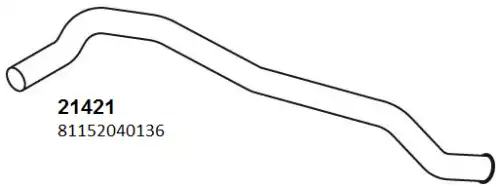 труба глушителя MAN 21421 HOBI