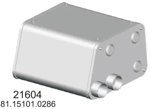резонатор (бочка) глушителя MAN 21604 HOBI
