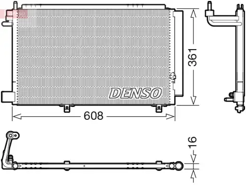 Конденсатор, кондиционер ! \FORD DCN10041 DENSO