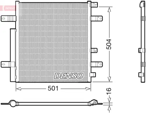Конденсатор, кондиционер ! \MB DCN99054 DENSO