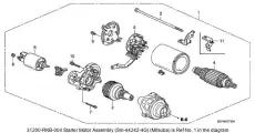 Стартер ACURA 31200-RCA-A51