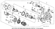 Стартер ACURA 31200-RDJ-A01