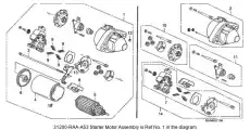 Стартер ACURA 31200-RAA-A51