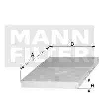 Салонный фильтр MANN-FILTER CUK 5011
