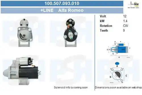 Стартер CV PSH 100.507.093.010