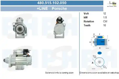 Стартер CV PSH 480515102050