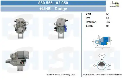 Стартер CV PSH 830556102050