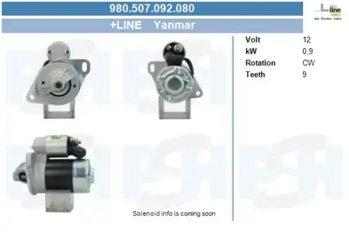 Стартер CV PSH 980507092080