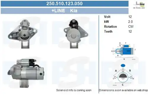 Стартер CV PSH 250510123050