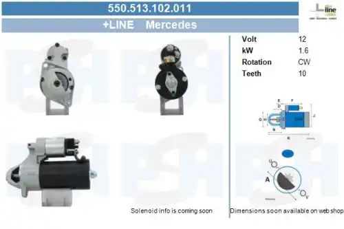 Стартер CV PSH 550513102011