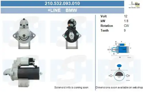 Стартер CV PSH 210532093010