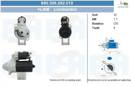 Стартер CV PSH 690506092010
