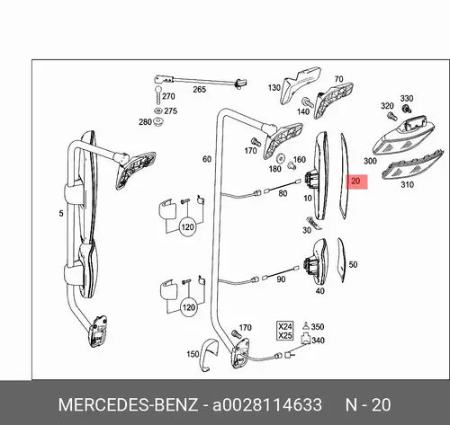 зеркало боковое! \MB Actros 002 811 46 33