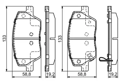 Тормозные колодки дисковые BOSCH 0 986 495 392