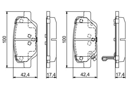 Тормозные колодки дисковые BOSCH 0 986 495 393