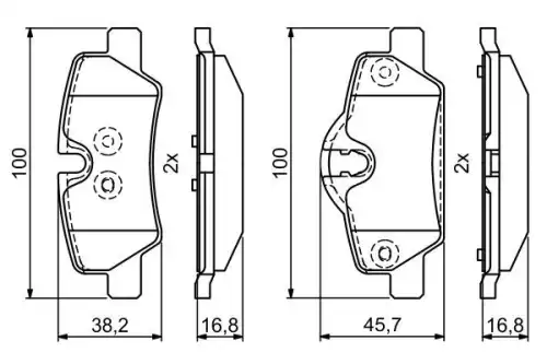 Тормозные колодки дисковые BOSCH 0 986 495 400