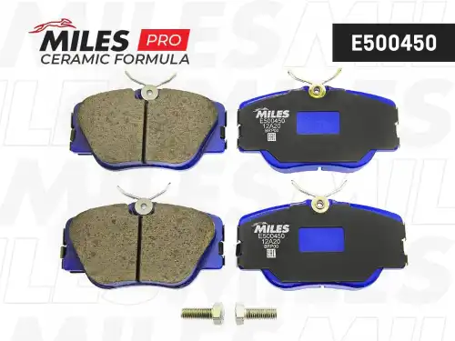 Тормозные колодки дисковые передняя ось MILES E500450