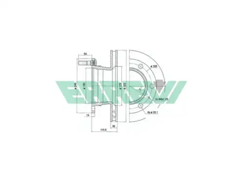 Тормозной диск ERREVI 713714