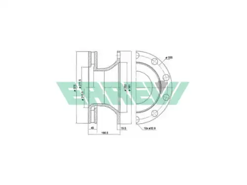 Тормозной диск ERREVI 713742