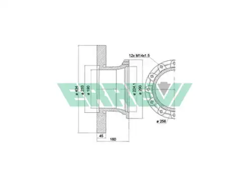 Тормозной диск ERREVI 713743