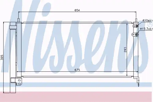 Радиатор кондиционера (конденсатор) NISSENS 940175